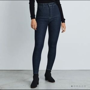 COPY - Everlane The Way High Clean Front Skinny Jean- Dark Indigo